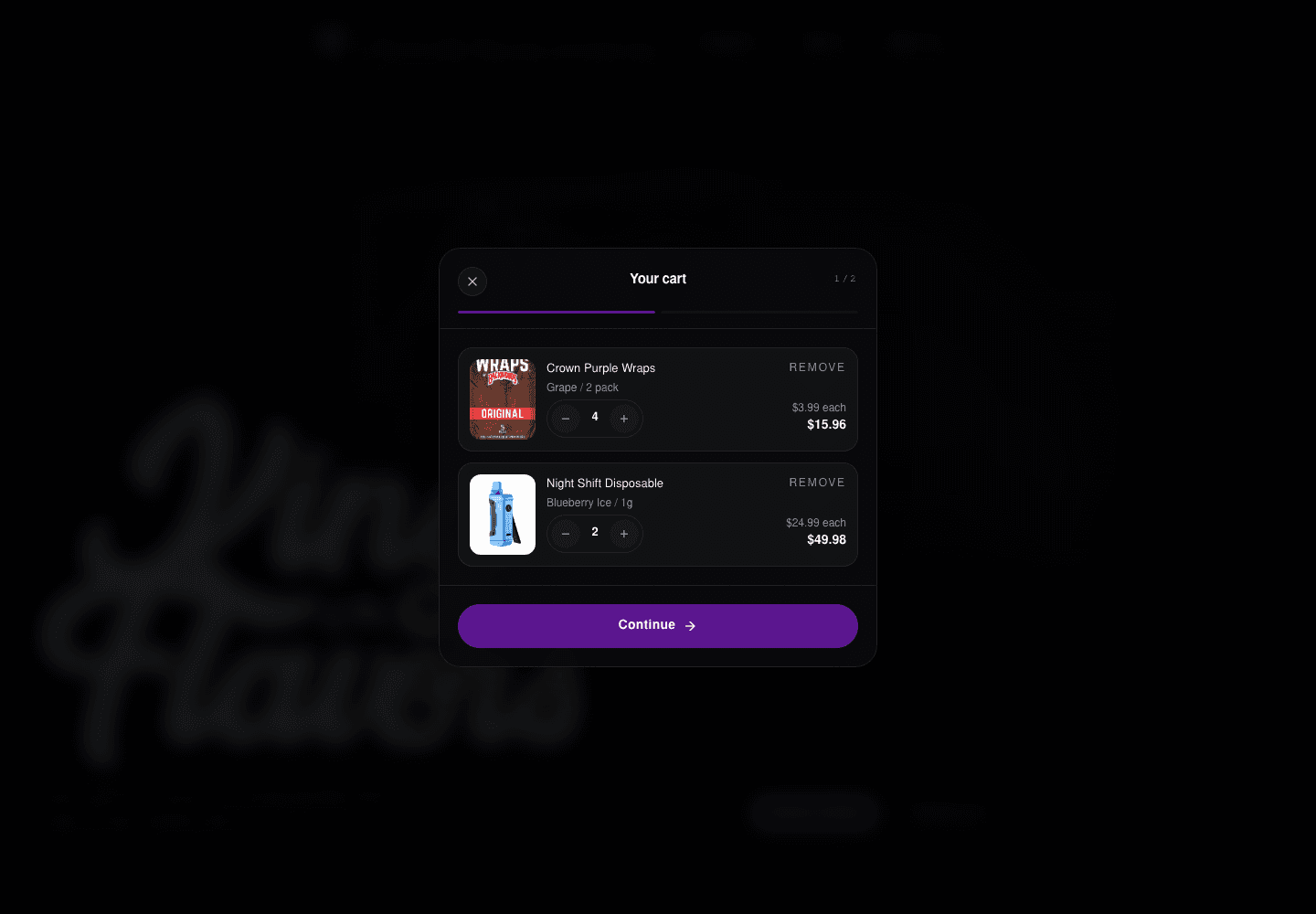 Desktop checkout preview capture