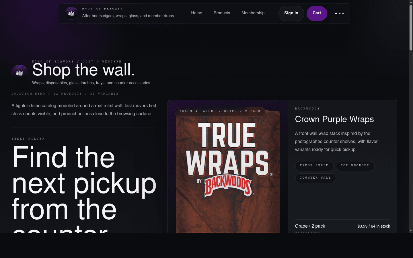 Homepage desktop screenshot