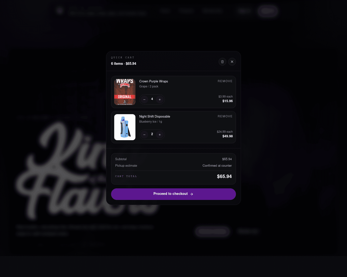 Cart desktop