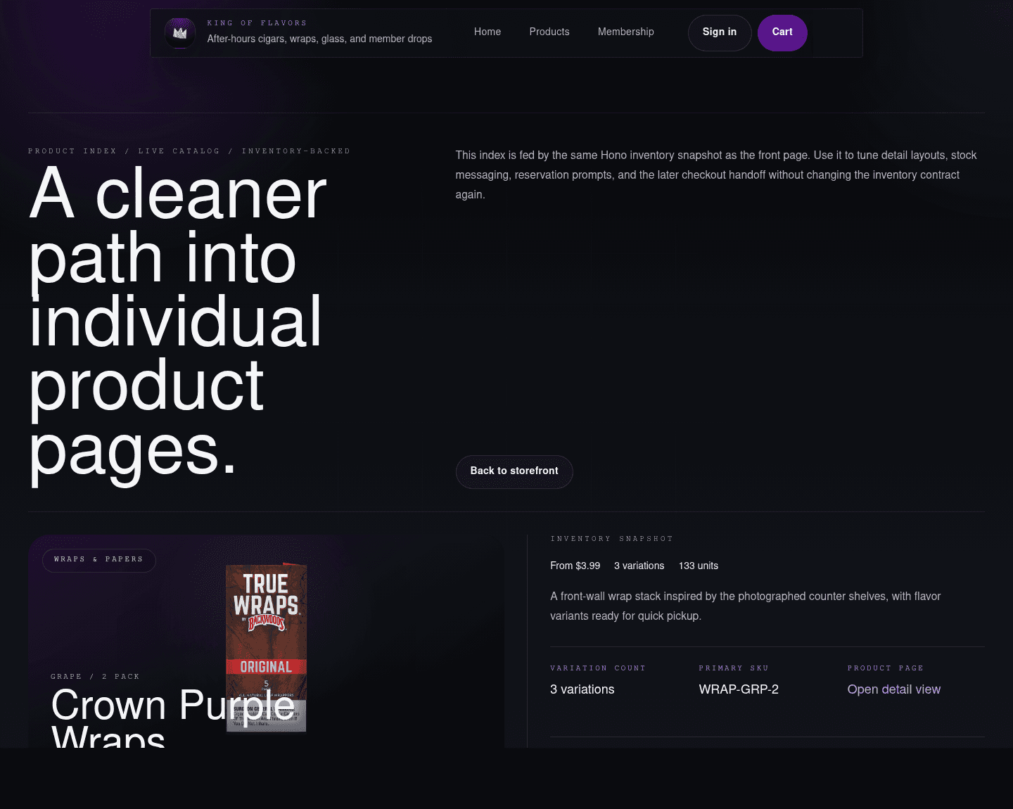 Products desktop